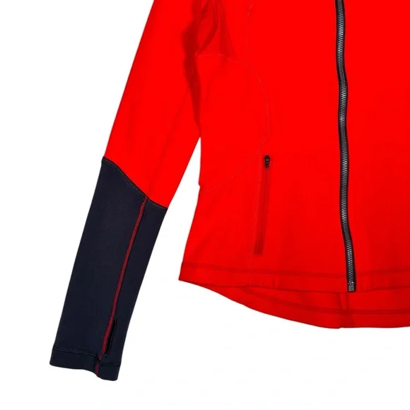 LULULEMON Forme Jacket Brushed in Love Red / Deep Coal - Picture 12 of 15